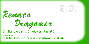 renato dragomir business card
